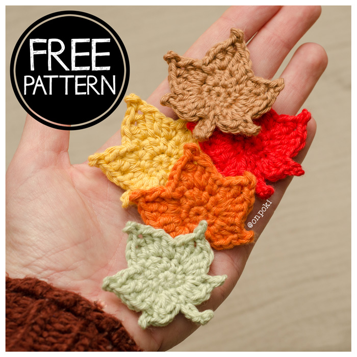Crocheted Autumn Leaf – Free Pattern